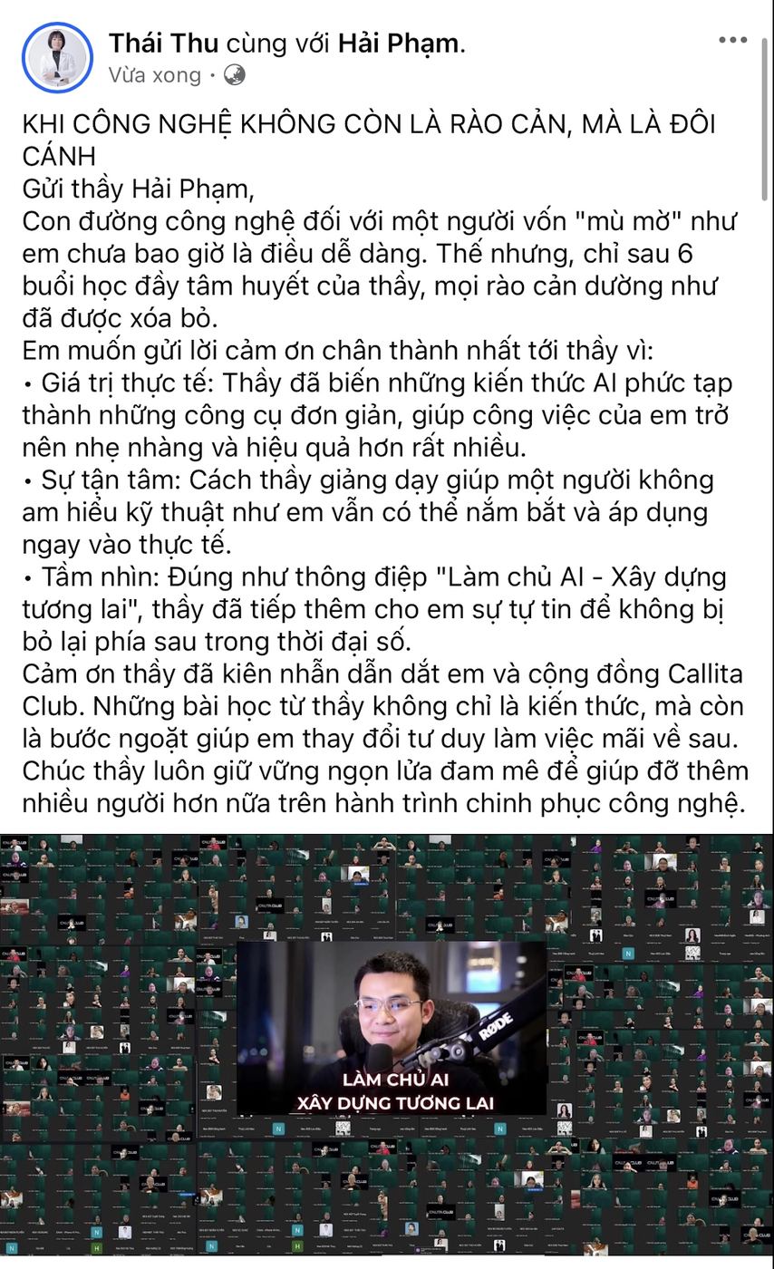 Feedback học viên Thái Thu