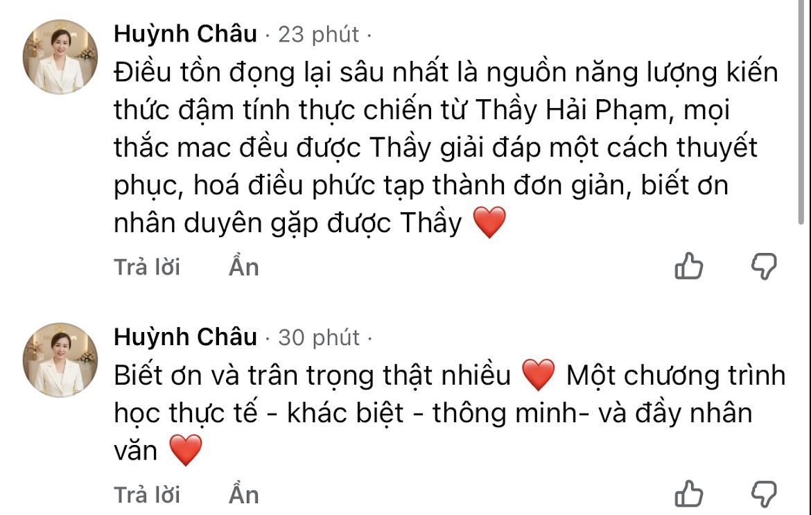 Feedback học viên Huỳnh Châu